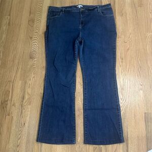Woman Within Bootcut Dark Wash Jeans Women's Size 24W Tall